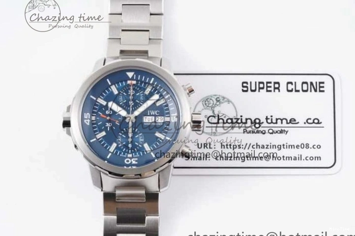 MIROTIME 0302 Aquatimer Chrono SS V6SF 1:1 Best Edition Blue Dial on SS Bracelet A Modern 7032